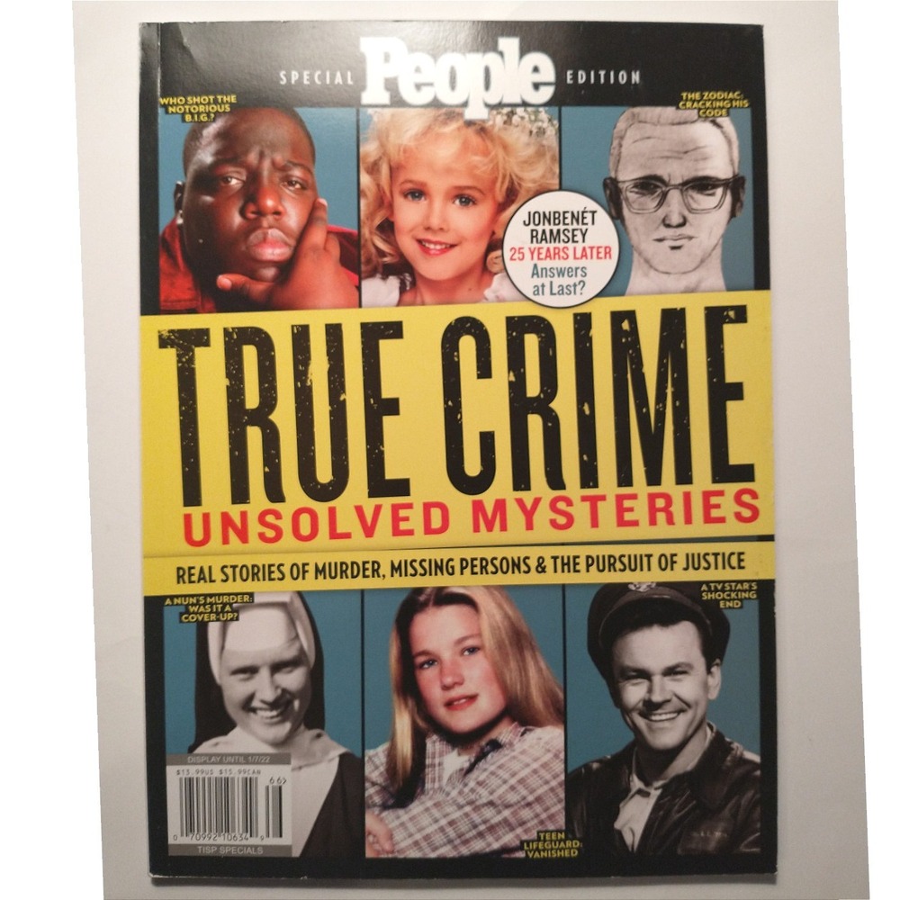 People Special Edition True Crime Unsolved Mysteries JonBenet Ramsey Zodiac